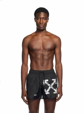 NWT Off-White C/o Virgil Abloh men’s arrow swim shorts